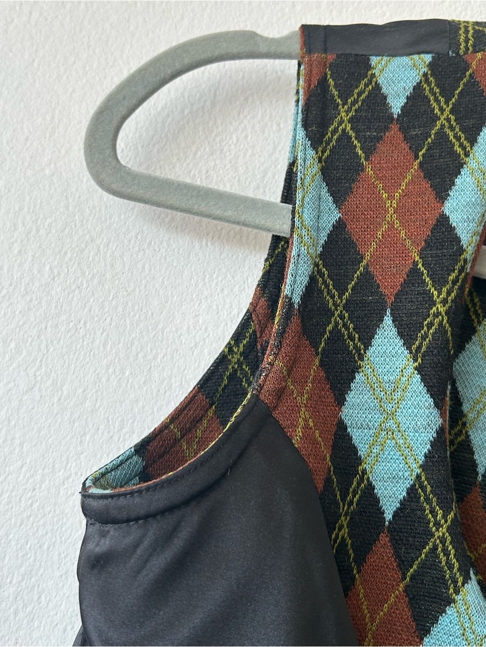 SMYTHE Argyle Wool Double-breasted Preppy Gilet Vest - Picture 10 of 11